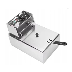 Friteuza electrica profesionala 6L putere 2500W carcasa din otel inoxidabi