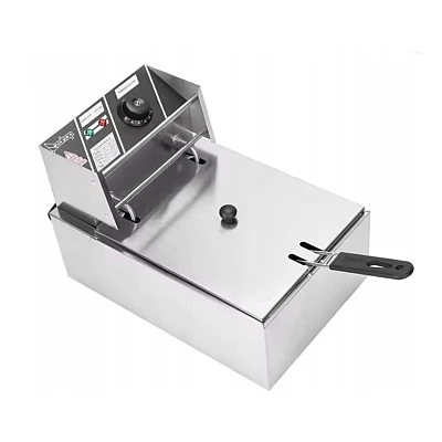 Friteuza electrica profesionala 6L putere 2500W carcasa din otel inoxidabi Friteuza electrica profesionala 6L putere 2500W carcasa din otel inoxidabi