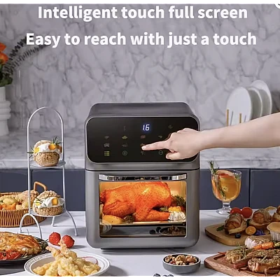 Friteuza electrica putere 1350W capacitate mare de 10 litri fara ulei automata Friteuza electrica putere 1350W capacitate mare de 10 litri fara ulei automata