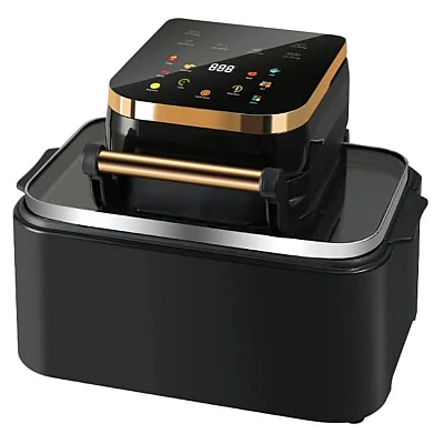 Friteuza Airfryer 3in1 capacitate 12L putere 1700W Digital Display Led Fara Ulei Touch Control 11 Programe Timer Friteuza Airfryer 3in1 capacitate 12L putere 1700W Digital Display Led Fara Ulei Touch Control 11 Programe Timer