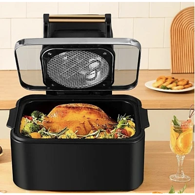 Friteuza Airfryer 3in1 capacitate 12L putere 1700W Digital Display Led Fara Ulei Touch Control 11 Programe Timer Friteuza Airfryer 3in1 capacitate 12L putere 1700W Digital Display Led Fara Ulei Touch Control 11 Programe Timer