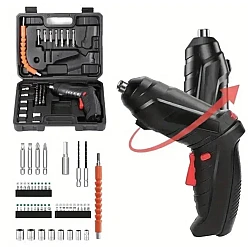 Trusa surubelnita electrica fara fir cu accesorii 1800mah maner ajustabil Trusa surubelnita electrica fara fir cu accesorii 1800mah maner ajustabil