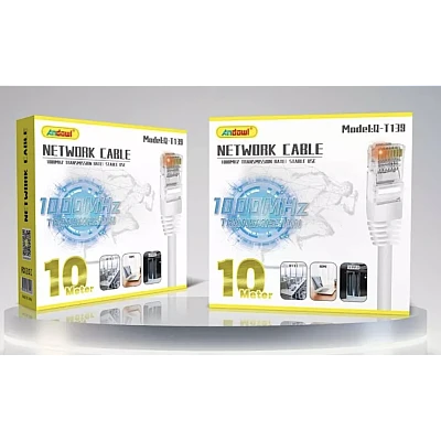 Cablu de retea internet 30m U/UTP Cat 5 Q T153 Andowl