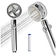 Cap de Dus cu Elice pentru Presiune Inalta cu Buton Oprire Apa Jet Tip Vortex Cromat Cap de Dus cu Elice pentru Presiune Inalta cu Buton Oprire Apa Jet Tip Vortex Cromat
