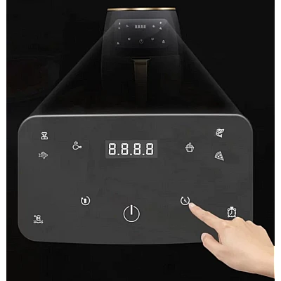 Friteuza Fara Ulei 6 Litri Air Fryer MAXTOP , Displat Digital, Functie de Coacere, NEGRU Friteuza Fara Ulei 6 Litri Air Fryer MAXTOP , Displat Digital, Functie de Coacere, NEGRU