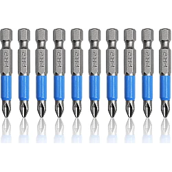 Set 10 Biti 50mm - Biti Surubelnita Magnetici S2 PH2
