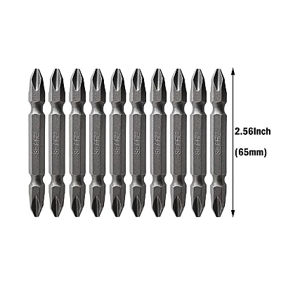Set 10 Biti Impact cu 2 Capete HRC-56-58 PH2 Set 10 Biti Impact cu 2 Capete HRC-56-58 PH2
