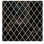 Set 10 Oglinzi Design ROMB NEGRE - Oglinzi Decorative Acrilice Cristal - Diamant - NEGRE