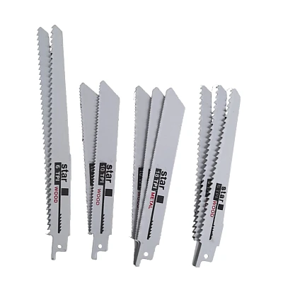 Set 10 Panze Fierastrau Sabie Metal si Lemn Lungimi Diferite Set 10 Panze Fierastrau Sabie Metal si Lemn Lungimi Diferite