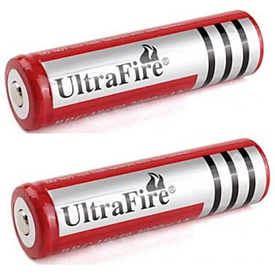 Set 2 Acumulatori UltraFire 18650 4200 mAh 3.7V ROSII Set 2 Acumulatori UltraFire 18650 4200 mAh 3.7V ROSII
