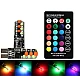 Set 2 Becuri LED RGB Auto Cu Telecomanda soclu T10 cu BILUTE/ 192 / w5w putere 2W Set 2 Becuri LED RGB Auto Cu Telecomanda soclu T10 cu BILUTE/ 192 / w5w putere 2W