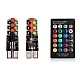 Set 2 Becuri LED RGB Auto Cu Telecomanda soclu T10 cu BILUTE/ 192 / w5w putere 2W Set 2 Becuri LED RGB Auto Cu Telecomanda soclu T10 cu BILUTE/ 192 / w5w putere 2W
