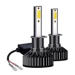 Set 2 Becuri Led H1 F2 COB Canbus 100W Lumina Alb-Rece 12.000 Lumeni  