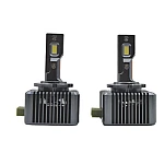 Set 2 Becuri auto LED D1S, 6500k, 110W/set, canbus Carcasa NEAGRA