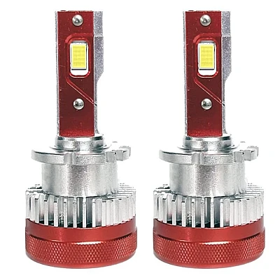 Set 2 Becuri D2s X 20 Auto LED 10000k 110W/Set Canbus 5600LM Carcasa Rosie Set 2 Becuri D2s X 20 Auto LED 10000k 110W/Set Canbus 5600LM Carcasa Rosie