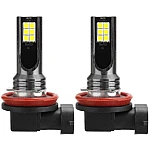Set 2 Becuri auto LED H11 / H8 putere 120W 12LED SMD temperatura 6000K 6800lm