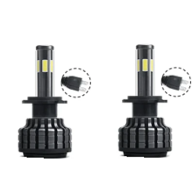 Set 2 Becuri H7 Led Auto X9 putere 60W temperatura 5500K 8000 lumeni/set
