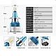 Set 2 Lampi LED AUTO Mi2 H7 temperatura 6000k putere 50W 8000 LM
