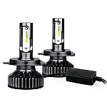 Set 2 Lampi LED V80 H4 auto canbus cu doua faze putere 200W temperatura 6000K
