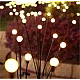 Set 2 Lampi solare LED Alb Cald cu 6 bulbi decoratiune gradina licurici Set 2 Lampi solare LED Alb Cald cu 6 bulbi decoratiune gradina licurici
