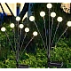 Set 2 Lampi solare LED Alb Cald cu 6 bulbi decoratiune gradina licurici Set 2 Lampi solare LED Alb Cald cu 6 bulbi decoratiune gradina licurici