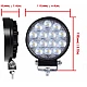 Set 2 Proiectoare LED Rotunde 14 LED uri 35mm 42W SLIM Set 2 Proiectoare LED Rotunde 14 LED uri 35mm 42W SLIM