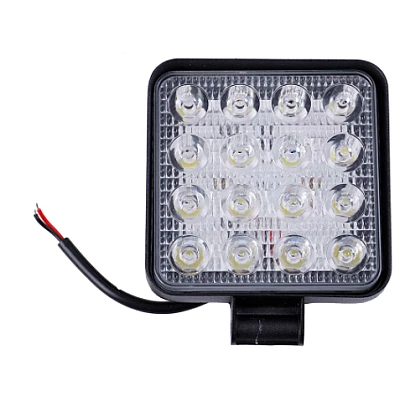Set 2 Proiector PATRAT 16 led 12v-24v 48w lumina alba 6000k Slim Set 2 Proiector PATRAT 16 led 12v-24v 48w lumina alba 6000k Slim