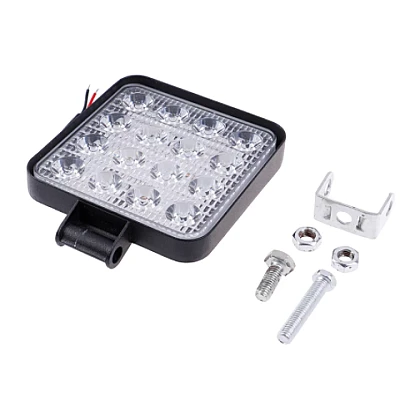 Set 2 Proiector PATRAT 16 led 12v-24v 48w lumina alba 6000k Slim Set 2 Proiector PATRAT 16 led 12v-24v 48w lumina alba 6000k Slim