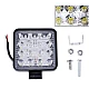 Set 2 Proiector PATRAT 16 led 12v-24v 48w lumina alba 6000k Slim Set 2 Proiector PATRAT 16 led 12v-24v 48w lumina alba 6000k Slim