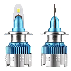 Set 2 becuri LED H1 Lumina Alba 8000k Ventilatie Automata