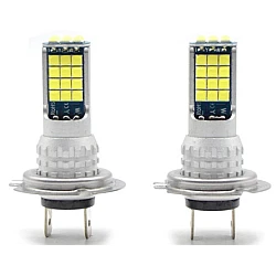 Set 2 Becuri Auto cu 30 Led H7 temperatura 6000k putere 90W 8500LM Fara Ventilator