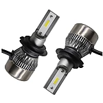 Set 2 becuri LED auto R6 H1/H8  putere 80W - 8000 Lumeni temperatura 6500k