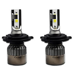 Set 2 Becuri H4 Led Auto cu doua faze R6 putere 80W - 4000Lm temperatura 6000k 