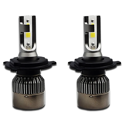Set 2 Becuri H4 Led Auto cu doua faze R6 putere 80W - 4000Lm temperatura 6000k Set 2 Becuri H4 Led Auto cu doua faze R6 putere 80W - 4000Lm temperatura 6000k