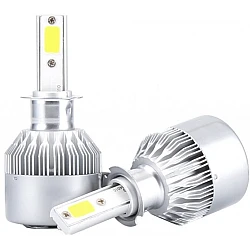 Set 2 becuri Led C6 H3 putere 36W temperatura 6500K