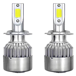 Set 2 becuri Led auto C6 H7 putere 36W 3800LM temperatura 6500K