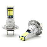 Set 2 becuri auto LED H7 30LED putere 80W cu 4000LM si temperatura culoare 6000K