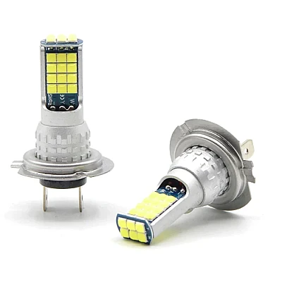 Set 2 becuri auto LED H7 30LED putere 80W cu 4000LM si temperatura culoare 6000K Set 2 becuri auto LED H7 30LED putere 80W cu 4000LM si temperatura culoare 6000K