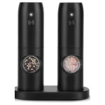 Set 2 rasnite electrice sare piper sau alte condimente cu incarcare USB