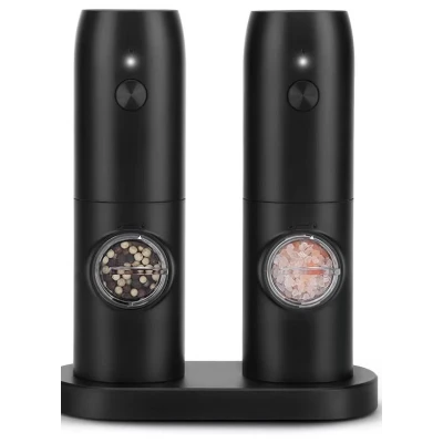 Set 2 rasnite electrice sare piper sau alte condimente cu incarcare USB