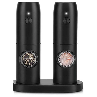Set 2 rasnite electrice sare piper sau alte condimente cu incarcare USB Set 2 rasnite electrice sare piper sau alte condimente cu incarcare USB