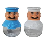 Set 2 solnite pentru sare si piper in forma de bucatar