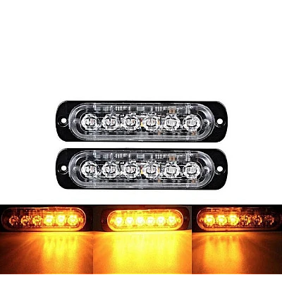 Set 2 x Lumini de Avertizare 6 LED pentru platforma ATV Tractor Jeep Off Road Set 2 x Lumini de Avertizare 6 LED pentru platforma ATV Tractor Jeep Off Road