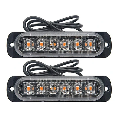 Set 2 x Lumini de Avertizare 6 LED pentru platforma ATV Tractor Jeep Off Road Set 2 x Lumini de Avertizare 6 LED pentru platforma ATV Tractor Jeep Off Road