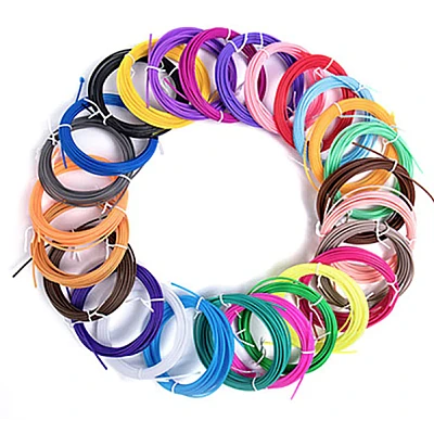 Set 20 Filamente pentru Creion 3D, 1.75 mm, 5 m/buc, Multicolore Set 20 Filamente pentru Creion 3D 1.75 mm 5 m/buc Multicolore