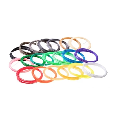 Set 20 Filamente pentru Creion 3D, 1.75 mm, 5 m/buc, Multicolore Set 20 Filamente pentru Creion 3D 1.75 mm 5 m/buc Multicolore