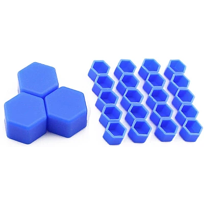 Set 20 capace prezoane 17" ALBASTRE din Silicon pentru jante Set 20 capace prezoane 17" ALBASTRE din Silicon pentru jante