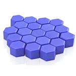 Set 20 capace prezoane 17" MOV INCHIS din Silicon pentru jante