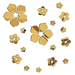 Set 25 stickere stil oglinda decorativa acrilica AURIE in forma de floare