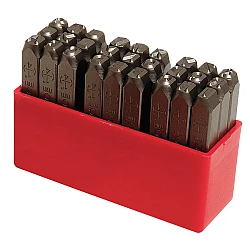 Set 27 poansoane litere 6 mm